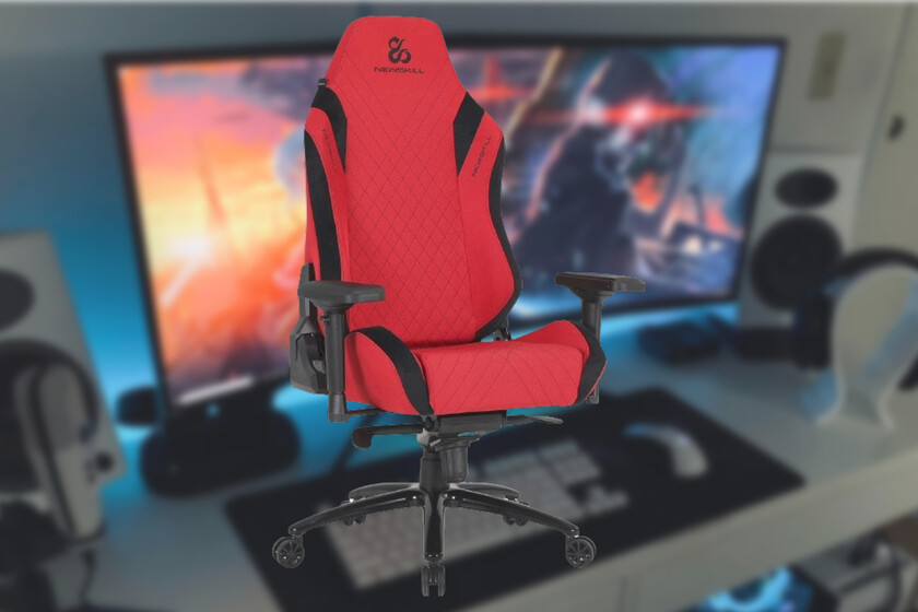 Newskill Neith Zephyr Silla Gaming Tela Transpirable Negra/Roja