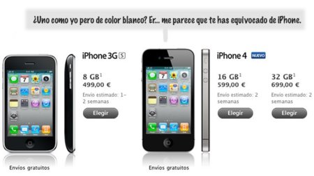 El iPhone 4 blanco desaparece de la Apple Store y corre peligro de ser completamente cancelado