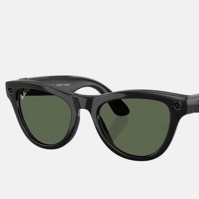 Gafas de sol inteligentes con IA unisex ojo de gato en inyectado RayBan Meta Negro

