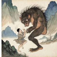 O "Saci Pererê" da China: conheça o  Dújiaogui, a criatura de uma perna só que usa chapéu de bambu e adora pregar peças e desafiar os viajantes 