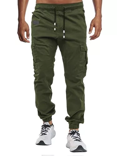 VMSUCIJ Pantalones Hombre Casuales 