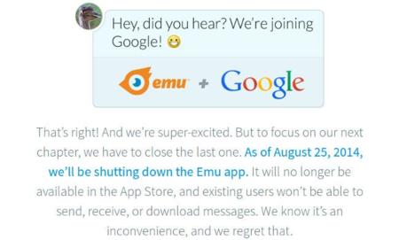 Google compra Emu, un cliente de mensajería instantánea con asistente