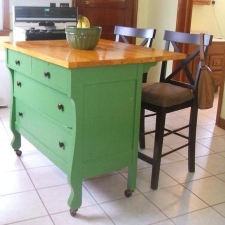 Ideas low cost para disponer de una isla de cocina Diseño cocina de isla Recicladas