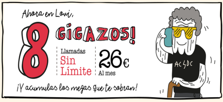 Lowi rebaja casi todas sus tarifas y estrena nuevo bono con 8 gigas