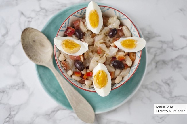 Empedrat o ensalada de bacalao y judías