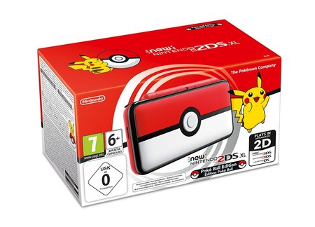 Consola Nintendo New 2DS XL, Edición Pokéball, por sólo 109 euros y envío gratis