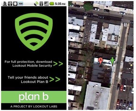 Plan B para Android, usar sólo en caso de pérdida o robo