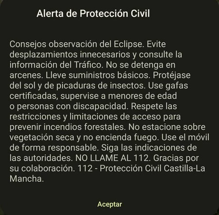Aviso Es Alert Eclipse