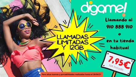 Los 12 GB más baratos caen por debajo de 8 euros con la nueva promoción de Digame