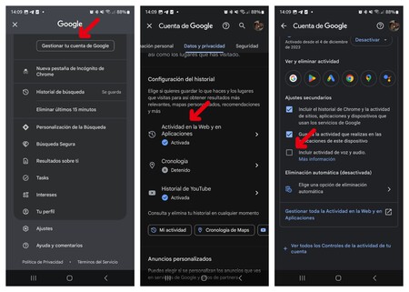 Desactivar Actividad En La Web Y En Aplicaciones 1