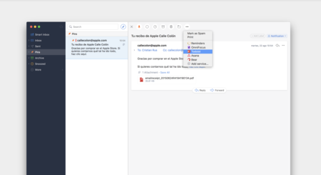 El gestor de correos Spark se actualiza en macOS, ahora está integrado con las mejores apps de productividad