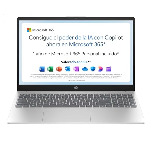HP 15-fd0261ns - Ordenador portátil de 15.6" FHD