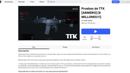 Ttk Shooter Realista Roblox Millones Jugadores