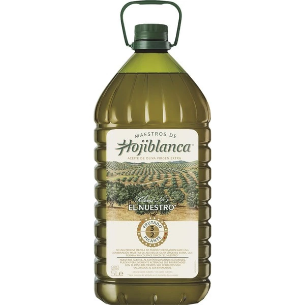 MAESTROS DE HOJIBLANCA - El Nuestro aceite de oliva virgen extra garrafa 5 l 
