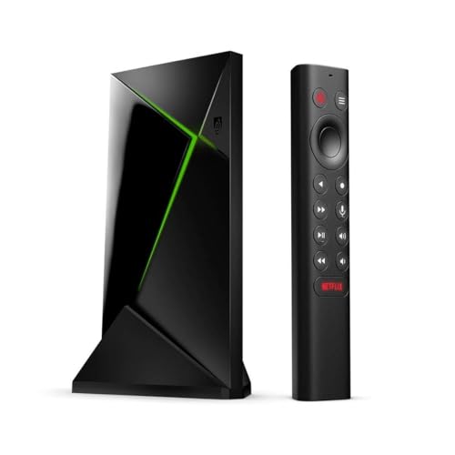 NVIDIA SHIELD Android TV Pro Media Player; 4K HDR Movies, Live Sports, Dolby Vision-Atmos, AI Upscaling, GeForce NOW Cloud Gaming, Google Assistant, Alexa Compatible