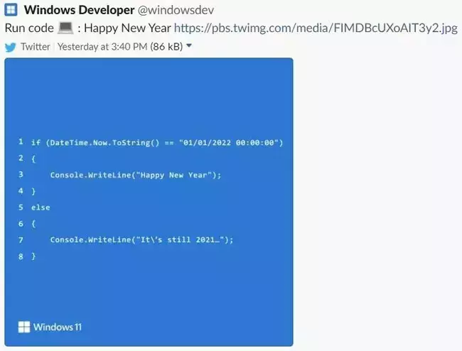 Windows Developer Mistake