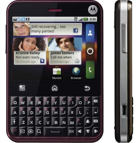 Se presenta Motorola Charm, el ataque Android de Motorola a BlackBerry