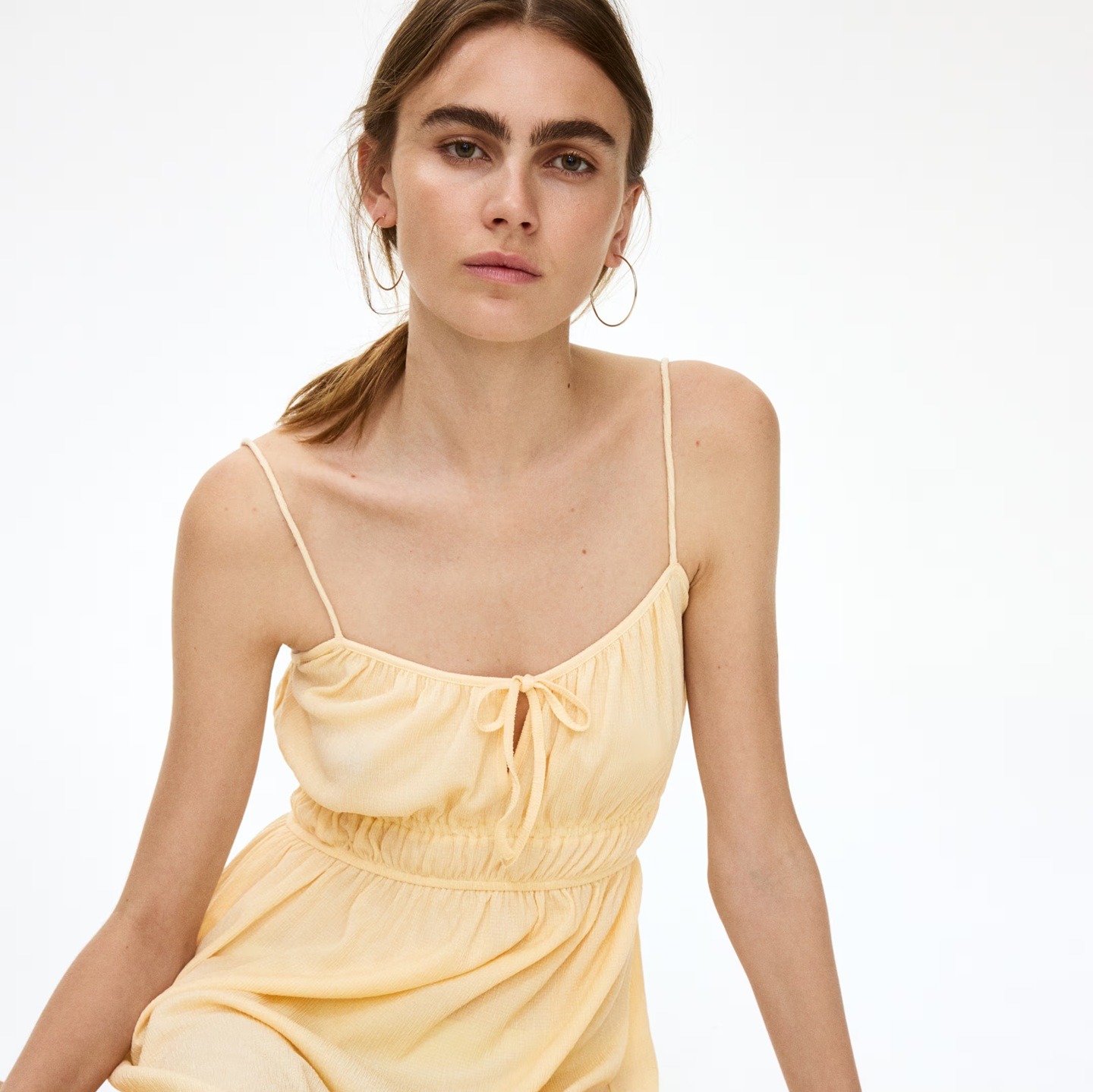 Vestido de punto efecto arrugado

