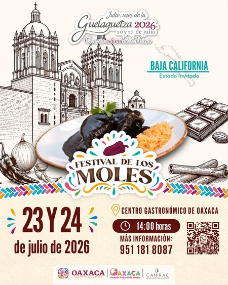 Todo listo para el Festival de los Moles 2026: vive una fiesta de sabores con el platillo más emblemático de Oaxaca