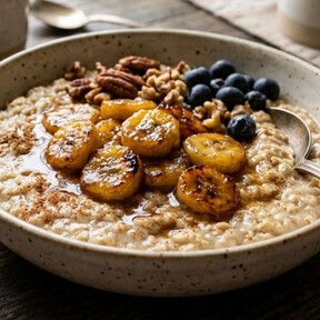 Cómo hacer avena cremosa con plátano caramelizado: una receta para un desayuno fácil y delicioso  