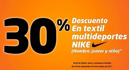 Sport Zone nos ofrece un 30% de descuento en productos Nike
