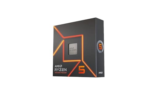 AMD Ryzen 5 7600X Procesador, 6 núcleos/12 Hilos desenfrenados, Arquitectura Zen 4, 38MB L3 Cache, 105W TDP, hasta 5,3 GHz Frecuencia Boost, Socket AMD 5, DDR5 y PCIe 5.0, Negro