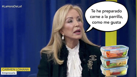 Carmen Lomana se ofrece como voluntaria para llevarle 'tuppers' a Elena Cañizares