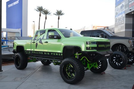 SEMA Show 2018 pick up verde