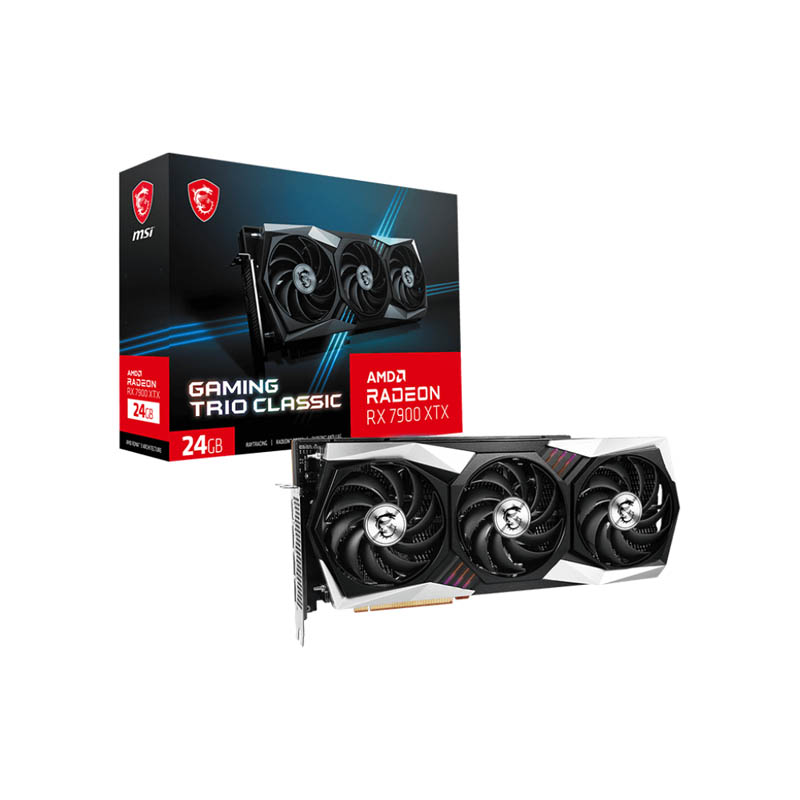 MSI Radeon RX 7900 XTX GAMING TRIO CLASSIC 24GB GDDR6 - Tarjeta Gráfica