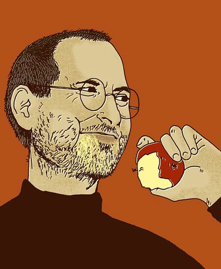 Steve Jobs Comiendo Manzana