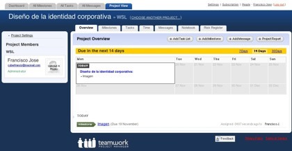 Teamwork, gestor de proyectos