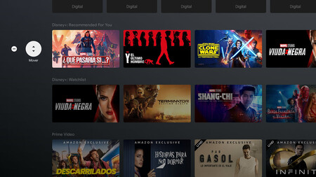 Mover Apps Android TV
