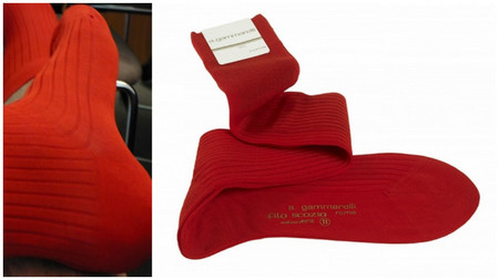 calcetines rojos gammarelli