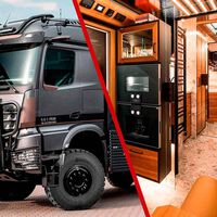 Este camión camper 6x6 me lo pediría para Reyes si tuviera el sueldo de Mbappé: apocalíptico por fuera, suite de lujo por dentro y con interior de Rolls-Royce 