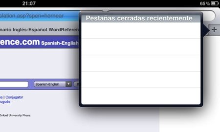 Muestra las últimas pestañas cerradas en Safari para el iPad