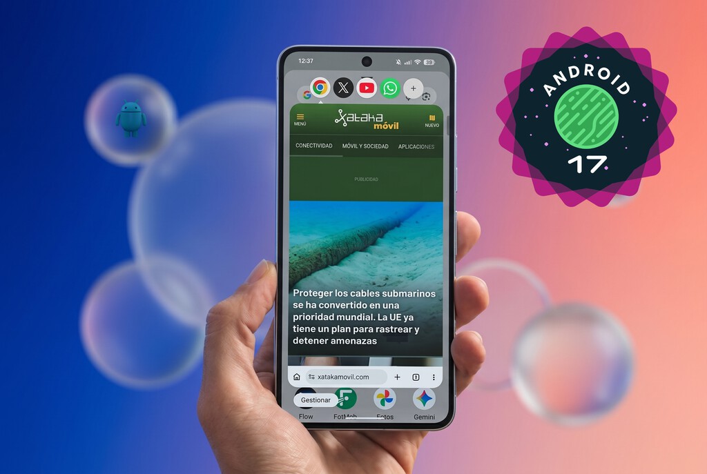 Android 17 me ha ganado con una de sus novedades: no puedo dejar de usar la "súper multitarea" de las nuevas burbujas