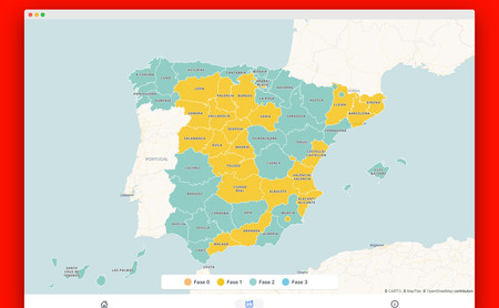 'Volvemos a salir': un mapa interactivo que te cuenta todo sobre las fases de la desescalada en España