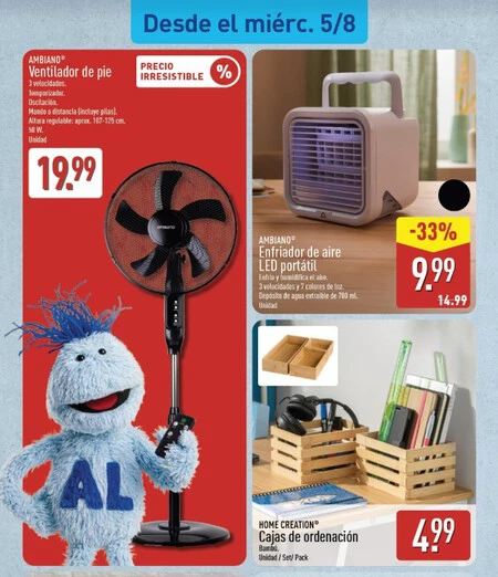 Ventilador De Pie Ambiano Folleto Aldi