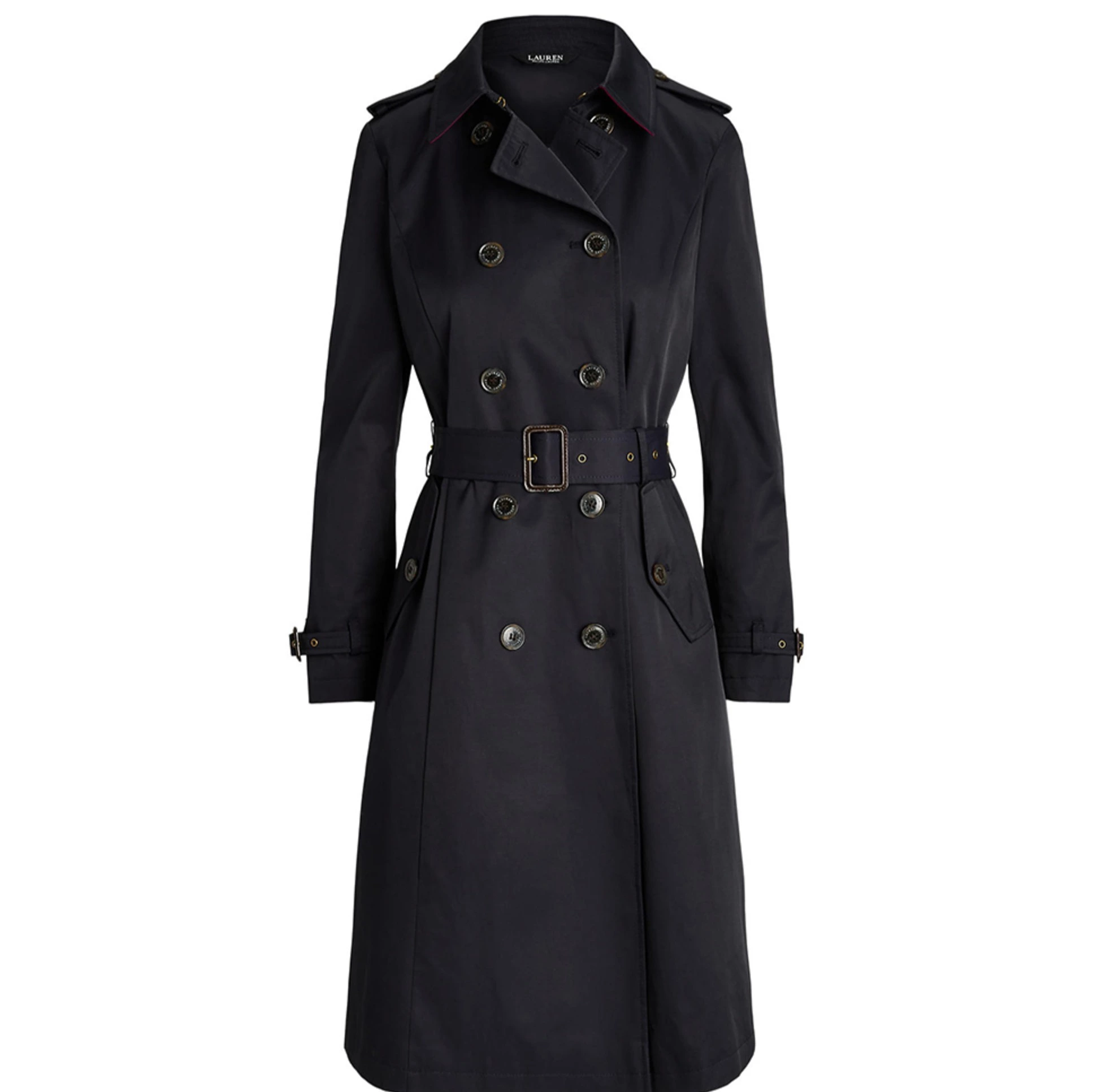 Lauren Ralph Lauren
Gabardina de mujer cruzada de mezcla de algodón