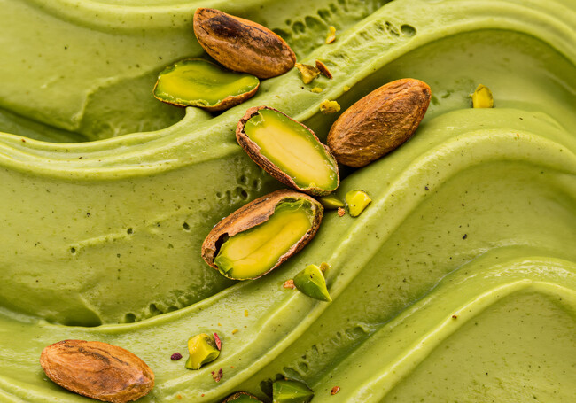 Helado De Pistacho Con Pistachos