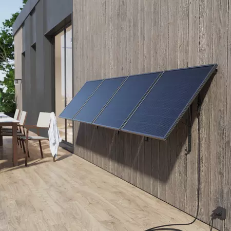 Kit Solar enchufable LEXMAN 4 paneles rígidos 440W para pared/suelo