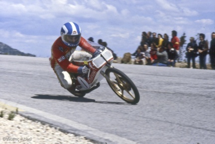 Viçenc Abad Ricardo Tormo y la Bultaco 50 en 1979