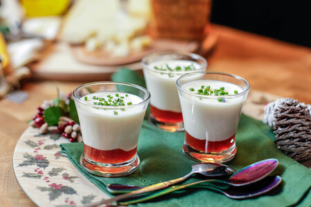receta de panna cota de Grana Padano con mermelada de tomate