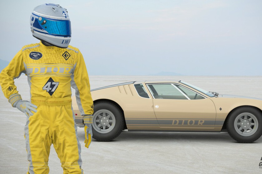 We would love to drive this Dior car, but at the moment it is only available on Playstation in the game Gran Turismo 7 We would love to drive this Dior car, but at the moment it is only available on Playstation in the game Gran Turismo 7