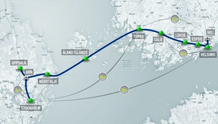 Hyperloop One Stockholm Helsinki Route