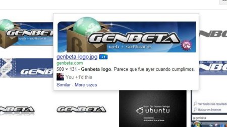 El botón +1 llega a la búsqueda de imágenes de Google