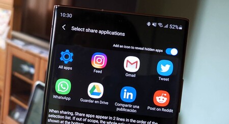 Cómo personalizar a fondo el menú 'Compartir' de los Samsung Galaxy