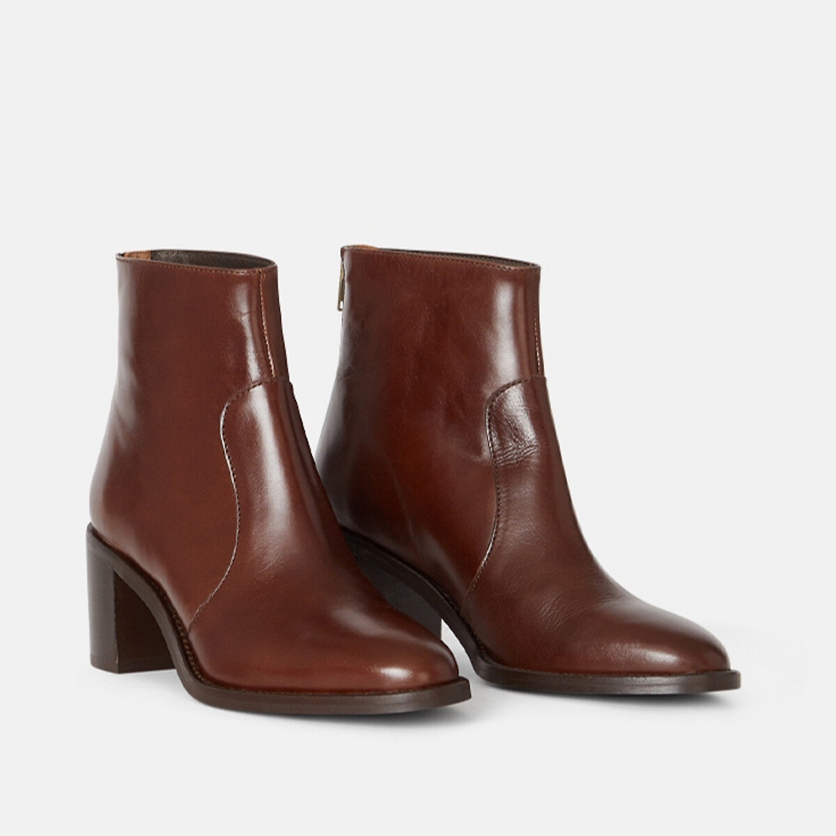 Botines de piel con tacón Philao