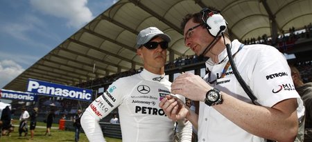 Michael Schumacher se ve fuera de la lucha por el título