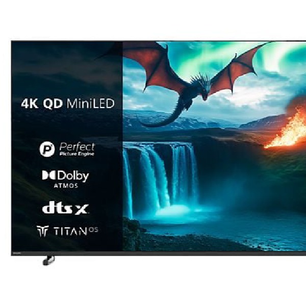 TV Philips Mini LED 75MLED820/12 75" 4K UHD Smart TV Titan OS Dolby Atmos